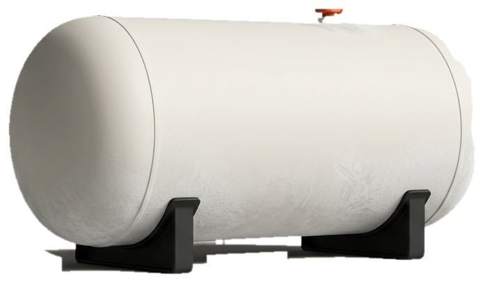 Illustration of a cryogenic storage tank