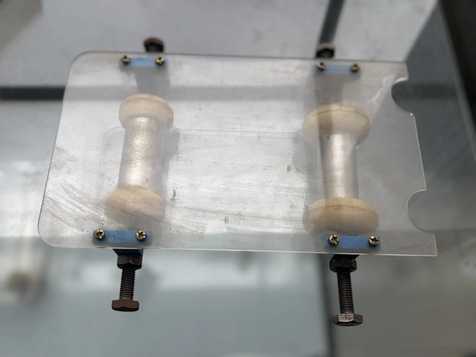The inertia car, top view