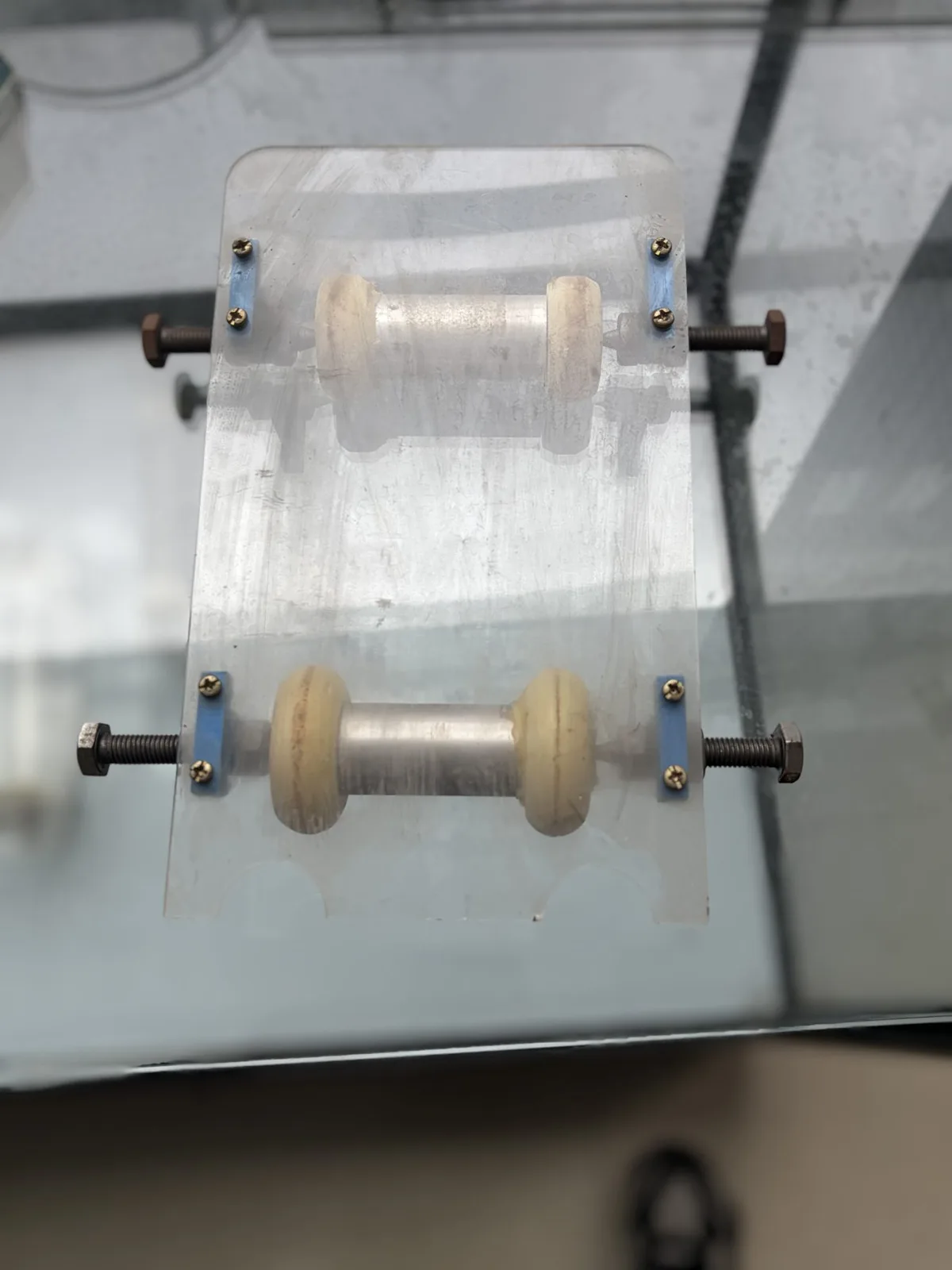 The inertia car, angled top view